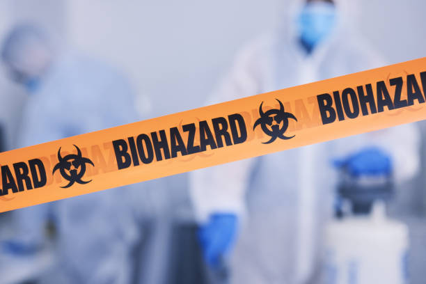 Professional Blood Cleanup technician working in Pacific Beach, WA